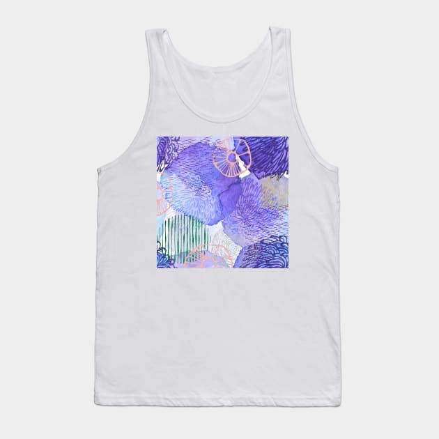 Painting Flowers in Watercolour Tank Top by Pop Cult Store